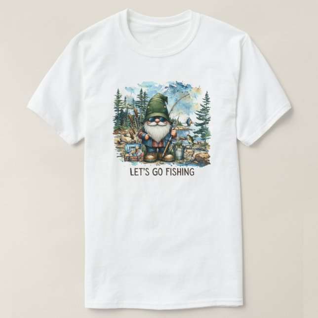 Camiseta Vamos Pescar (Frente do Design)