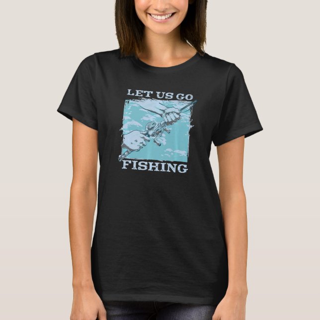 Camiseta Vamos Pescar A Pesca De Arco Vestido (Frente)