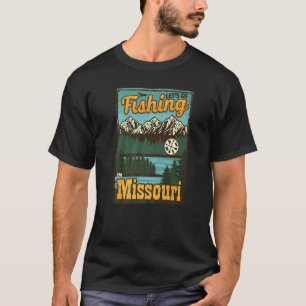 Camiseta Vamos Pescar No Missouri Vintage Missouri Fis