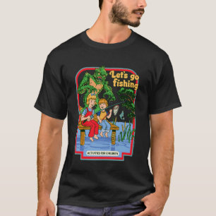 Camiseta Vamos Pescar Pântano Retro Vintage Divertido Humor