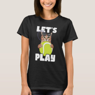 Camiseta Vamos Play - Cat Sunglass Tênis Player T