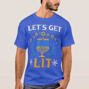 Camiseta Vamos Põe O Humor Judeu Engraçado Chanucá Tee