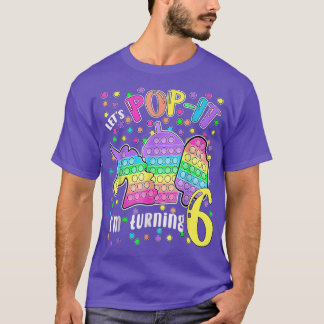 Camiseta Vamos Pop Estou virando 6 6 Colorida Aniversário G