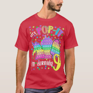 Camiseta Vamos Popit estou fazendo 9 Coloridos 9º aniversár