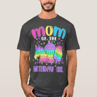 Camiseta Vamos Popit Mãe do Poeta da Rapariga de Aniversári