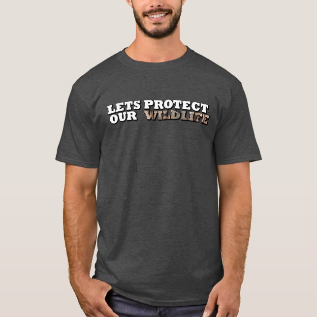 Camiseta Vamos Proteger Nossos Troncos de Elefantes Selvage (Frente)