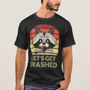 Camiseta Vamos Raccoon Trash Retro Vintage Racc