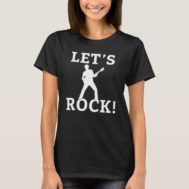 Camiseta Vamos Rock and Roll Rocker (Frente)