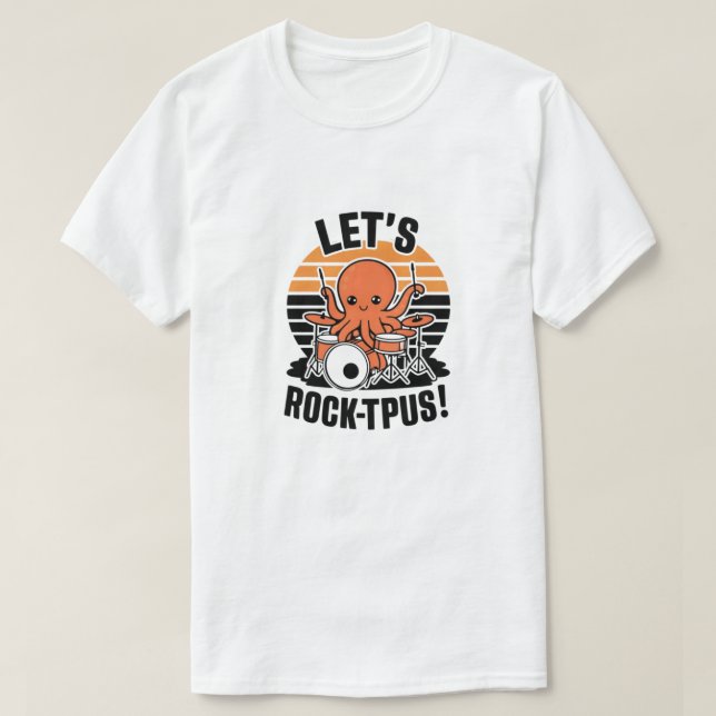 Camiseta vamos rock-tpus! (Frente do Design)