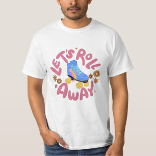 Camiseta Vamos rolar para fora Skates do cilindro