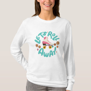 Camiseta Vamos rolar para fora Skates do cilindro