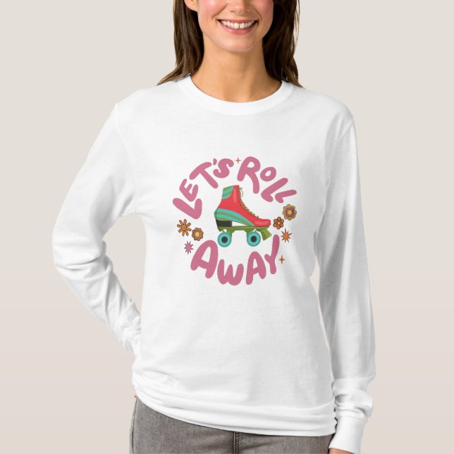 Camiseta Vamos rolar Patins (Frente)