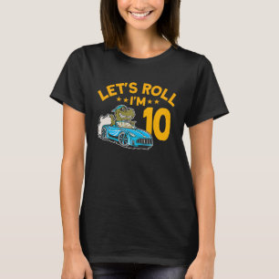 Camiseta Vamos Roll, 10 Racer 10th Birthday Racing Car D