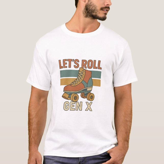 Camiseta Vamos Roll Gen X Skate T-Shirt (Frente)