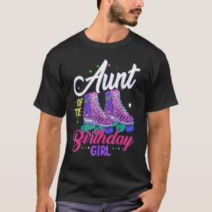 Camiseta Vamos Roll Tia da garota de aniversário Roller Ska