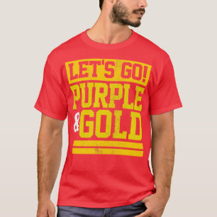 Camiseta Vamos Roxo Dourado Equipe Cores Favoritas Vintage