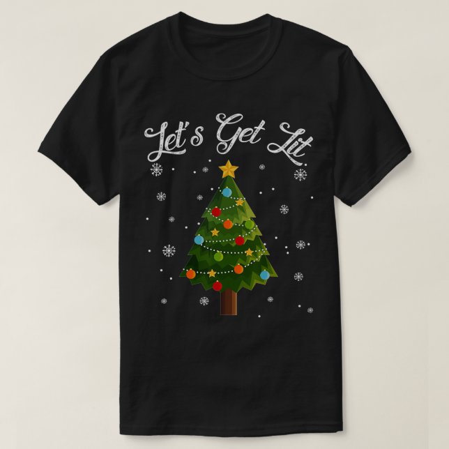 Camiseta Vamos Sai Da Árvore De Natal Engraçado Presente No (Frente do Design)