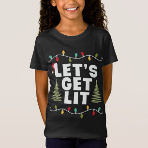 Camiseta Vamos Sai da Árvore de Natal Luzes de Natal