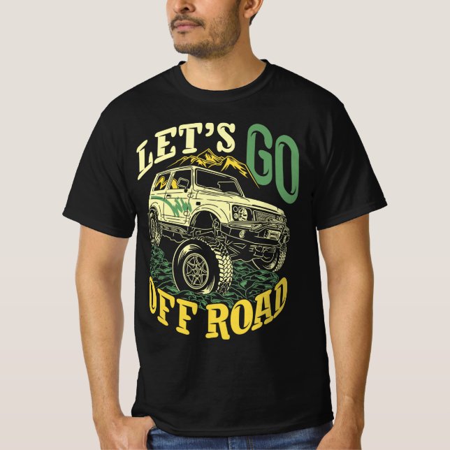 Camiseta Vamos sai da estrada dizendo citações de aventura  (Frente)