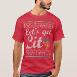 Camiseta Vamos Sai Hanukkah Judeu Menorah Ugly<br><div class="desc">Vamos Lit Hanukkah Judeu Menorah Ugly.</div>