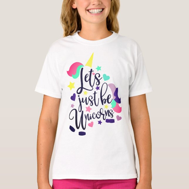 Camiseta Vamos Ser Apenas Unicórnios (Frente)