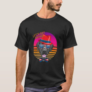 Camiseta Vamos Ser Labrador Retriever Cão Estranho Com Chap