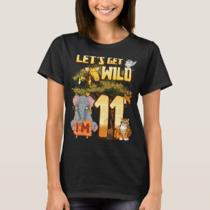 Camiseta Vamos ser selvagem sou 11 animal do zoológico Safa