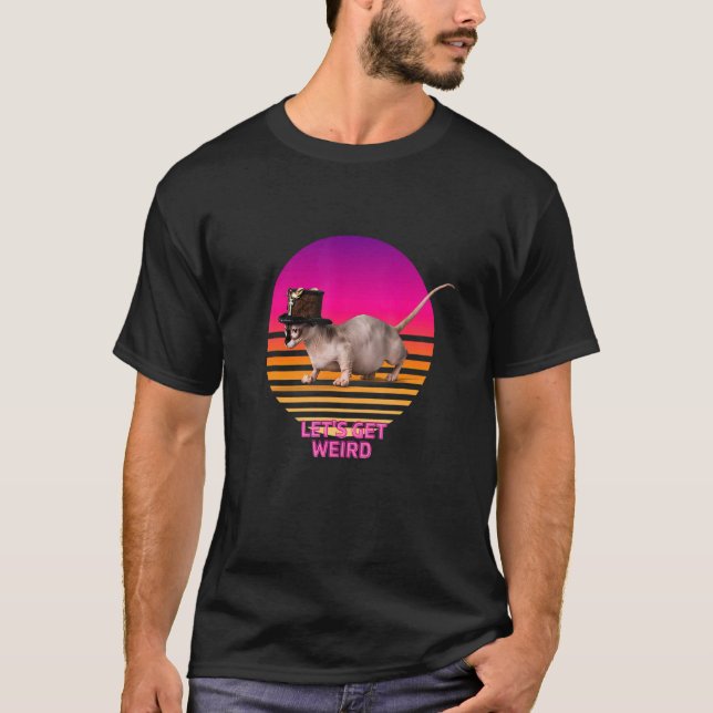 Camiseta Vamos Ser Um Gato Esfinge Estranho Com Um Felino B (Frente)