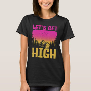 Camiseta Vamos subir para a Feliz Montanha de Pista