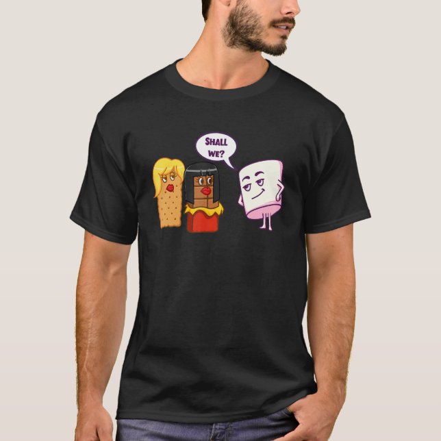 Camiseta Vamos Sugerir A Campanha S'mores Marshmallow S (Frente)