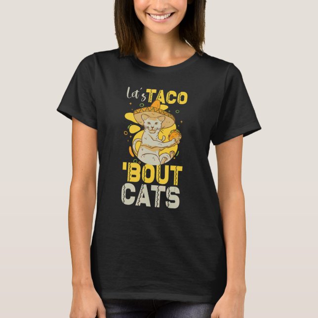 Camiseta Vamos Taco Bout Cats Taco Terça-feira Taco Ca 1 (Frente)