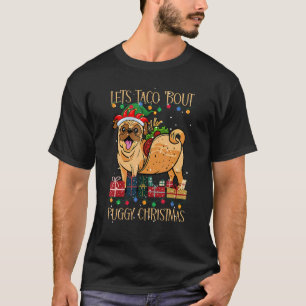 Camiseta Vamos Taco 'Bout Puggy Flocos de Neve de Pijama de