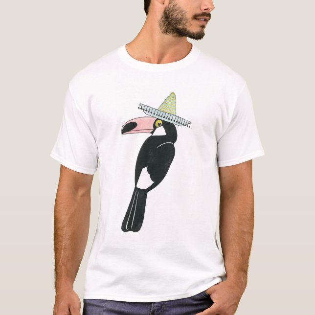 Camiseta Vamos Taco Sobre Amor | Toucan Sombrero (Frente)