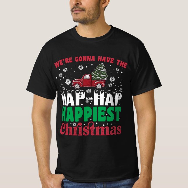 Camiseta Vamos Ter O Feliz Natal Mais Feliz (Frente)