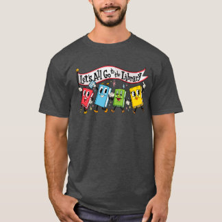 Camiseta Vamos Todos ao Presente de Livros Marchando da Bib