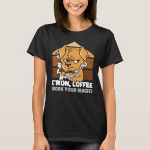 Camiseta Vamos tomar um café, seu cão mágico do Grim