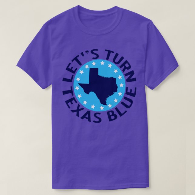 Camiseta Vamos Tornar o Texas Azul (Frente do Design)