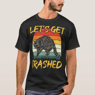 Camiseta Vamos Trazer Um Rac Retroritário Do Zoo Racoon Fun