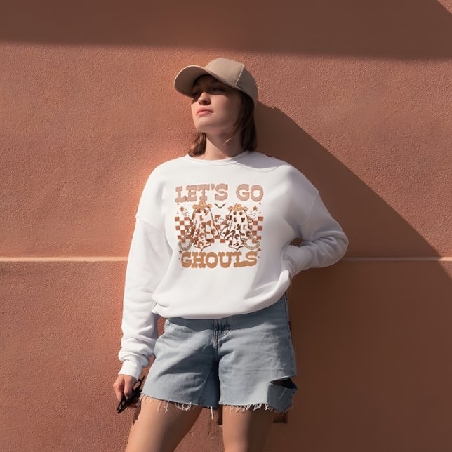 Camiseta Vamos Vai Ghouls Spooky Halloween Ghost Country (Criador carregado)