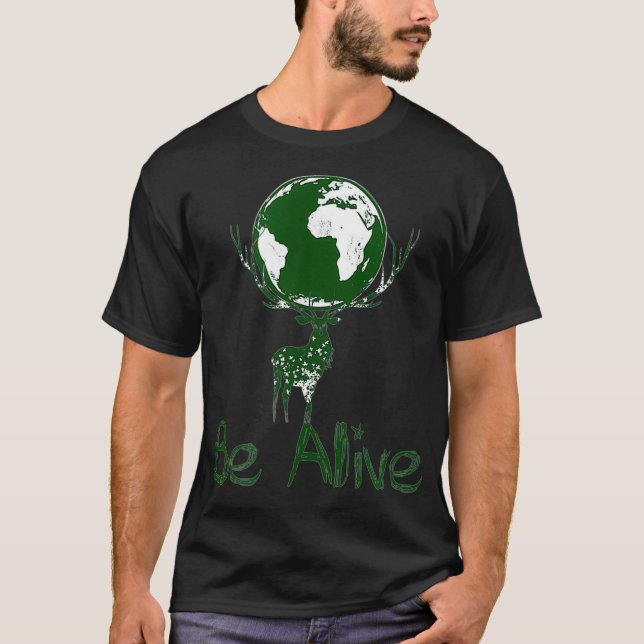 Camiseta Vamos viver verdes e proteger o ambiente (Frente)