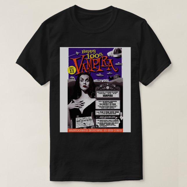 Camiseta Vampira Turns (Frente do Design)