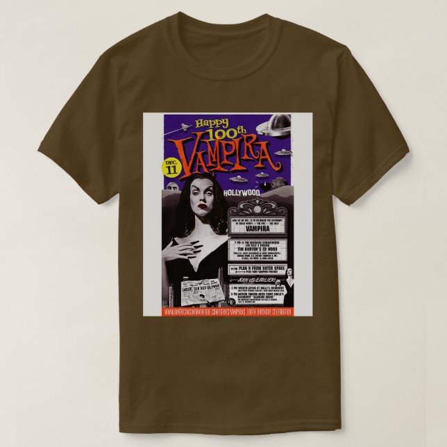 Camiseta Vampira Turns (Frente do Design)