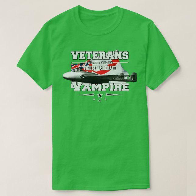 Camiseta Vampire British Jet Hunt (Frente do Design)