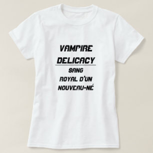Camiseta Vampire Delicacy Sang royal d'un nouveau-né