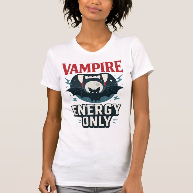 Camiseta Vampire Energy Only - halloween  (Frente)