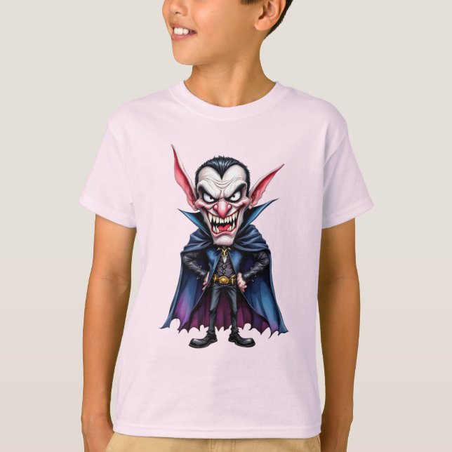 Camiseta Vampiro com orelhas enormes, Halloween, autor Nata (Frente)