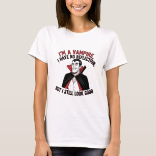 Camiseta Vampiro Confidente Humor de Halloween