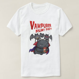 Camiseta Vampiro de Halloween Cat Vampurr