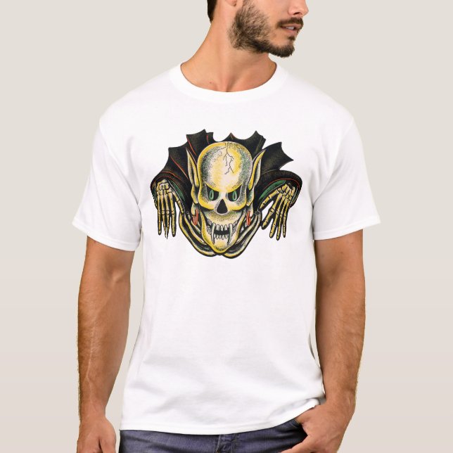 Camiseta Vampiro do vôo do vintage (Frente)
