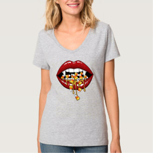 Camiseta Vampiro Familiar Comendo Doces